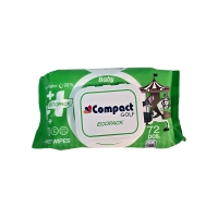 Խոնավ անձեռոցիկներ Compact Ecopack 72հ