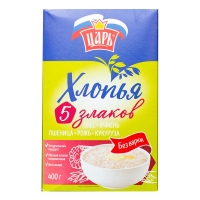Փաթիլներ 5 հացահատիկ Ցար 400գ