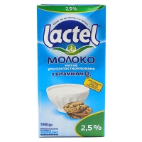 Կաթ Lactel Վիտամին Դ 2.5% 1լ